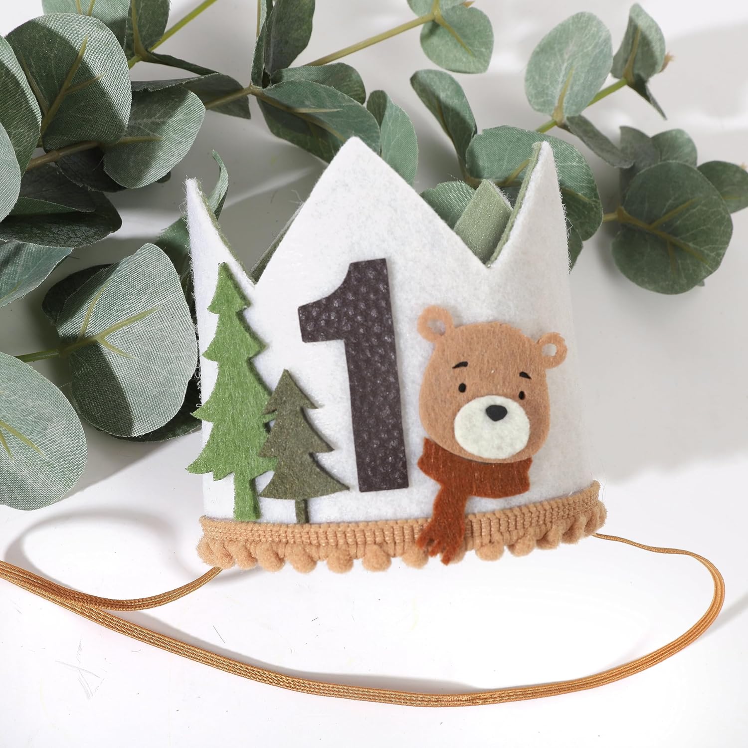 One Happy Camper Teddy Bear 1st Birthday Hat for Boys