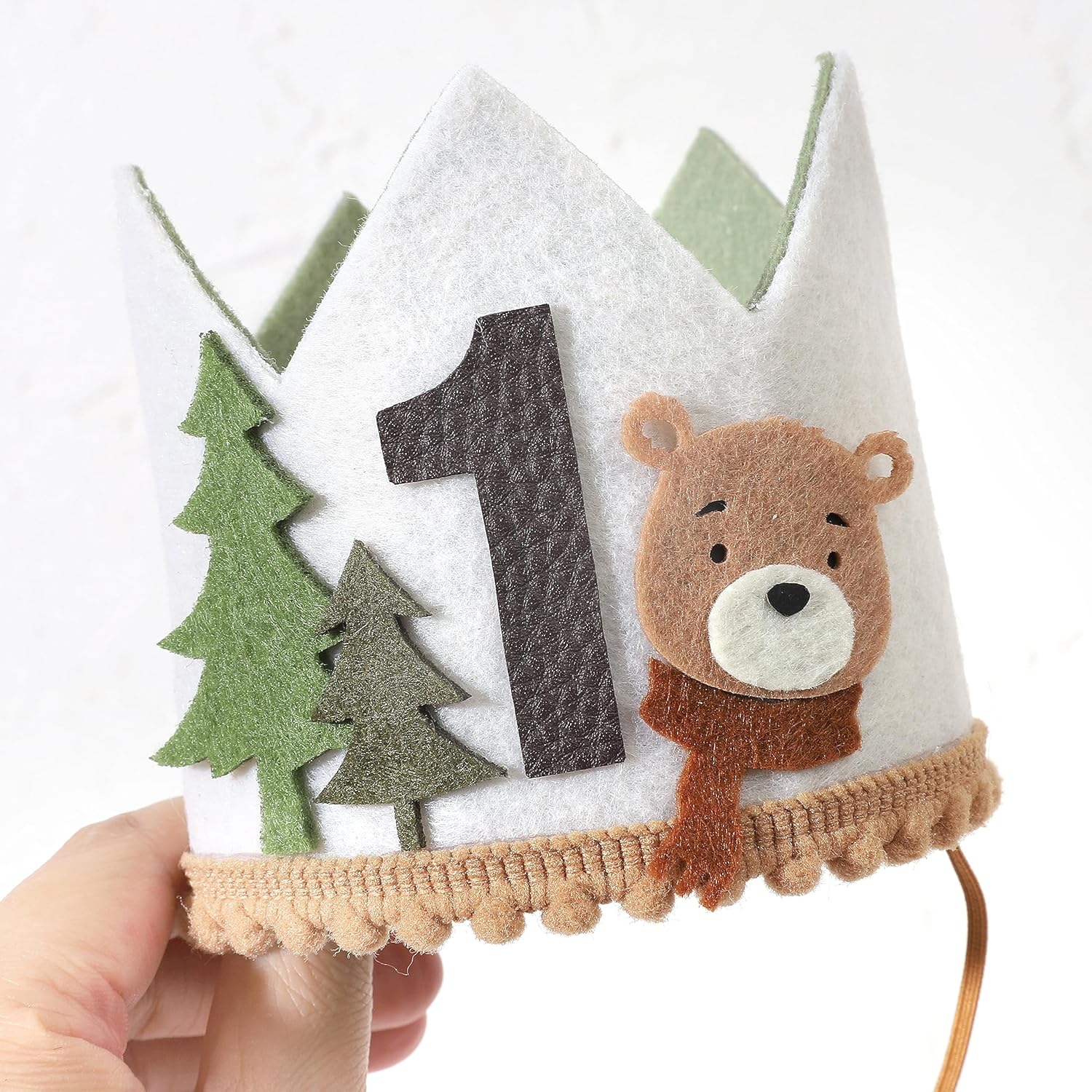 One Happy Camper Teddy Bear 1st Birthday Hat for Boys