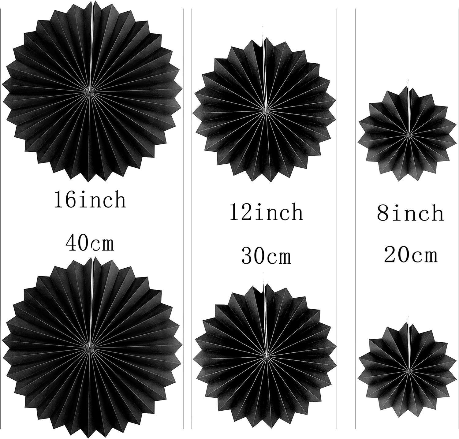 Video Game Party Hanging Fans 12pc - Black Purple Decorations