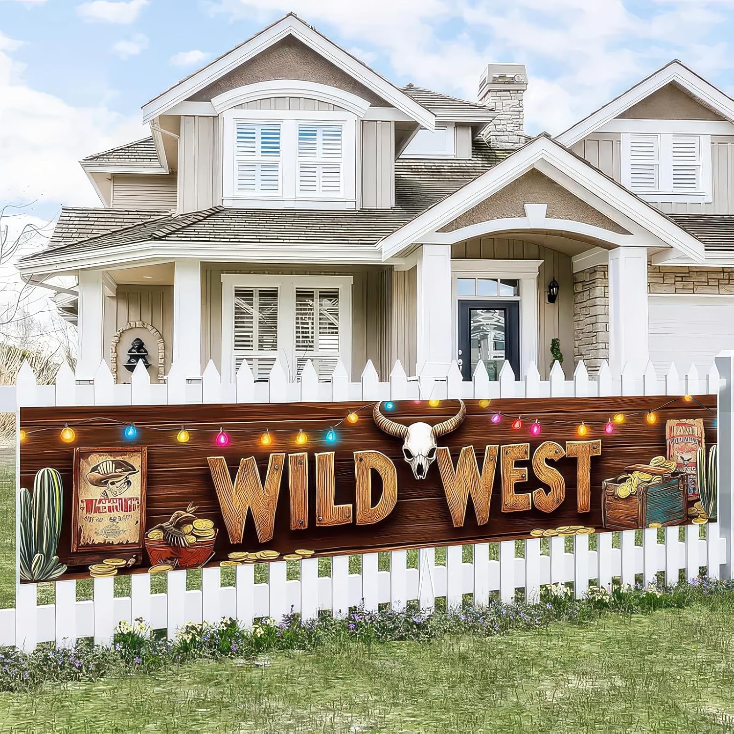 Wild West Decor Banner 118 x 20 Inches