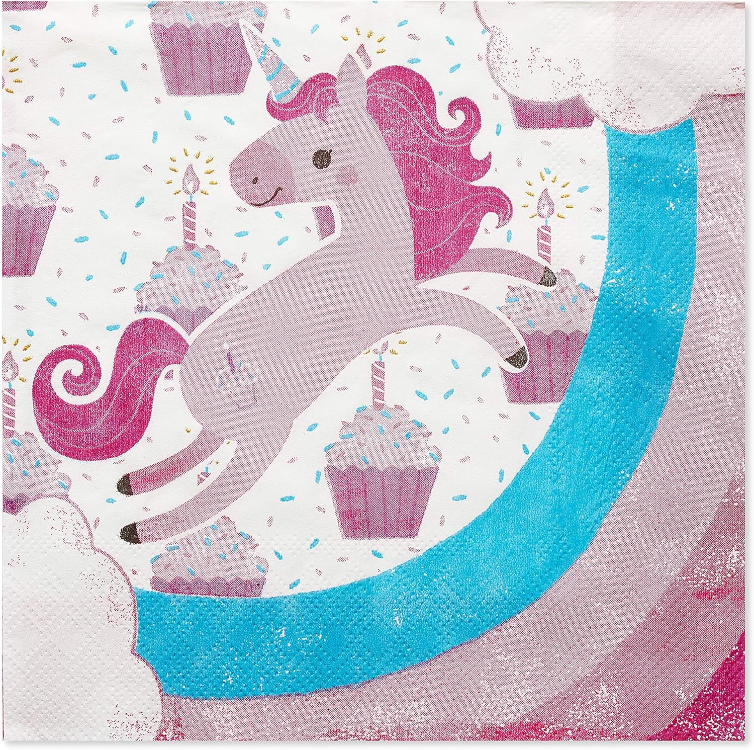 American Greetings Unicorn Party Napkins 80-Count